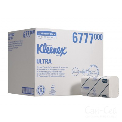 Kimberly-Clark: Полотенца бумажные Клинекс Медиум 124л 2сл 31,5х21,5см белые6777
